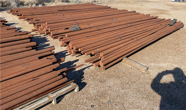 Used 3" W X 20' Long Steel Grinding Rods For 13'6" X 20' (4.1m X 6.1m) Rod Mill)